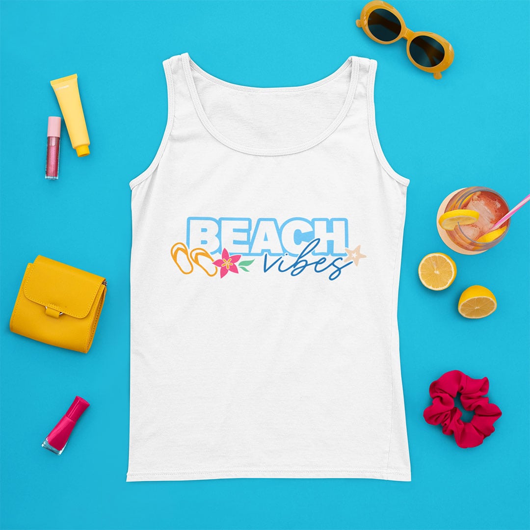 Craft fun beachwear with this Beach Vibes Beach SVG file by Jen Goode Beach Vibes Beach SVG file by Jen Goode