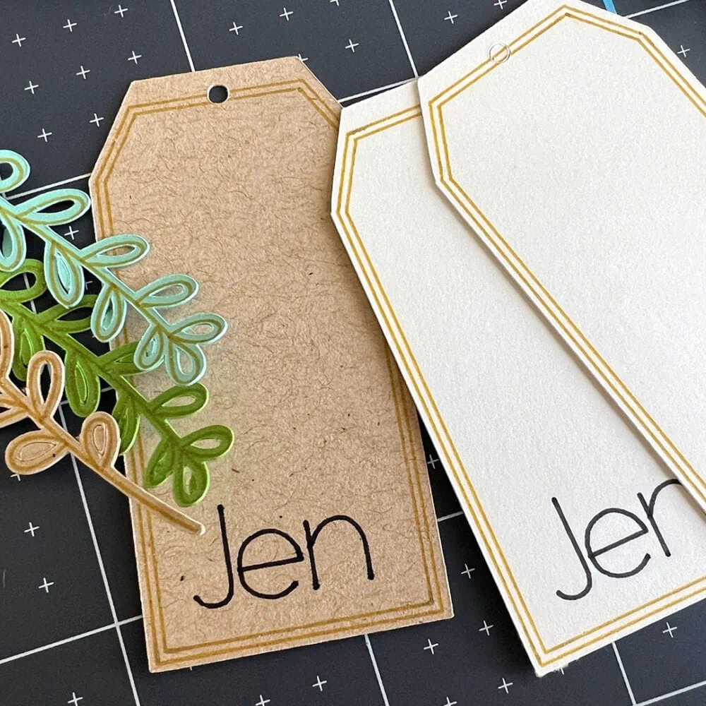 Christmas tag diy designed by Jen Goode