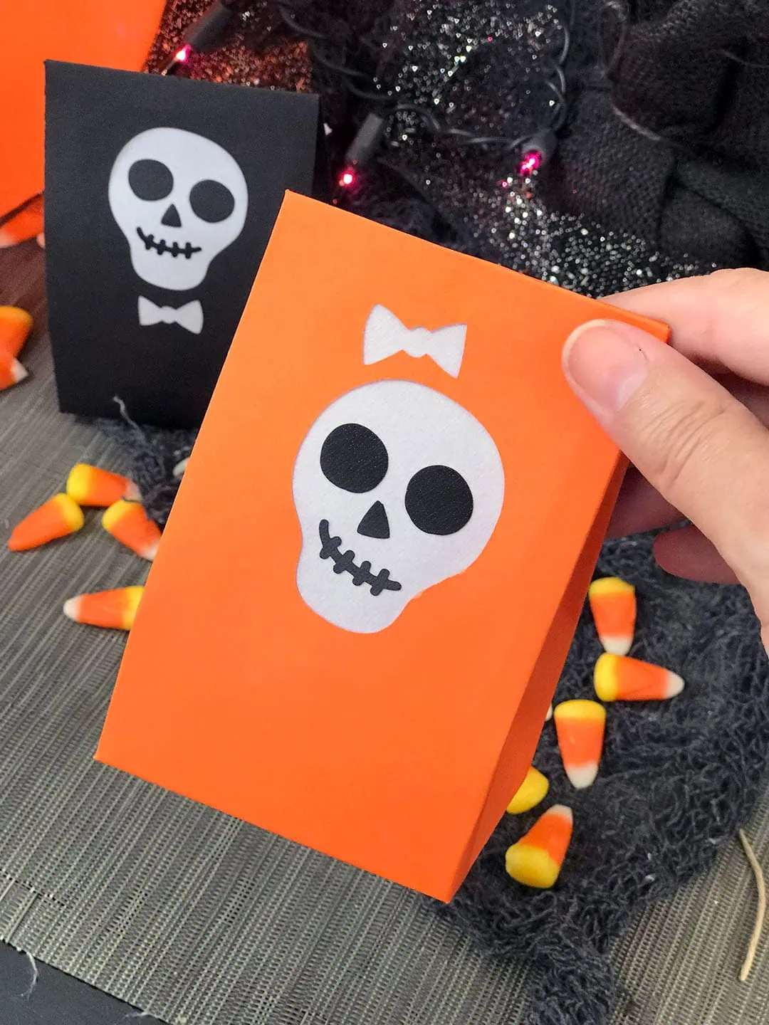 Make a mini boo bag for Halloween treats