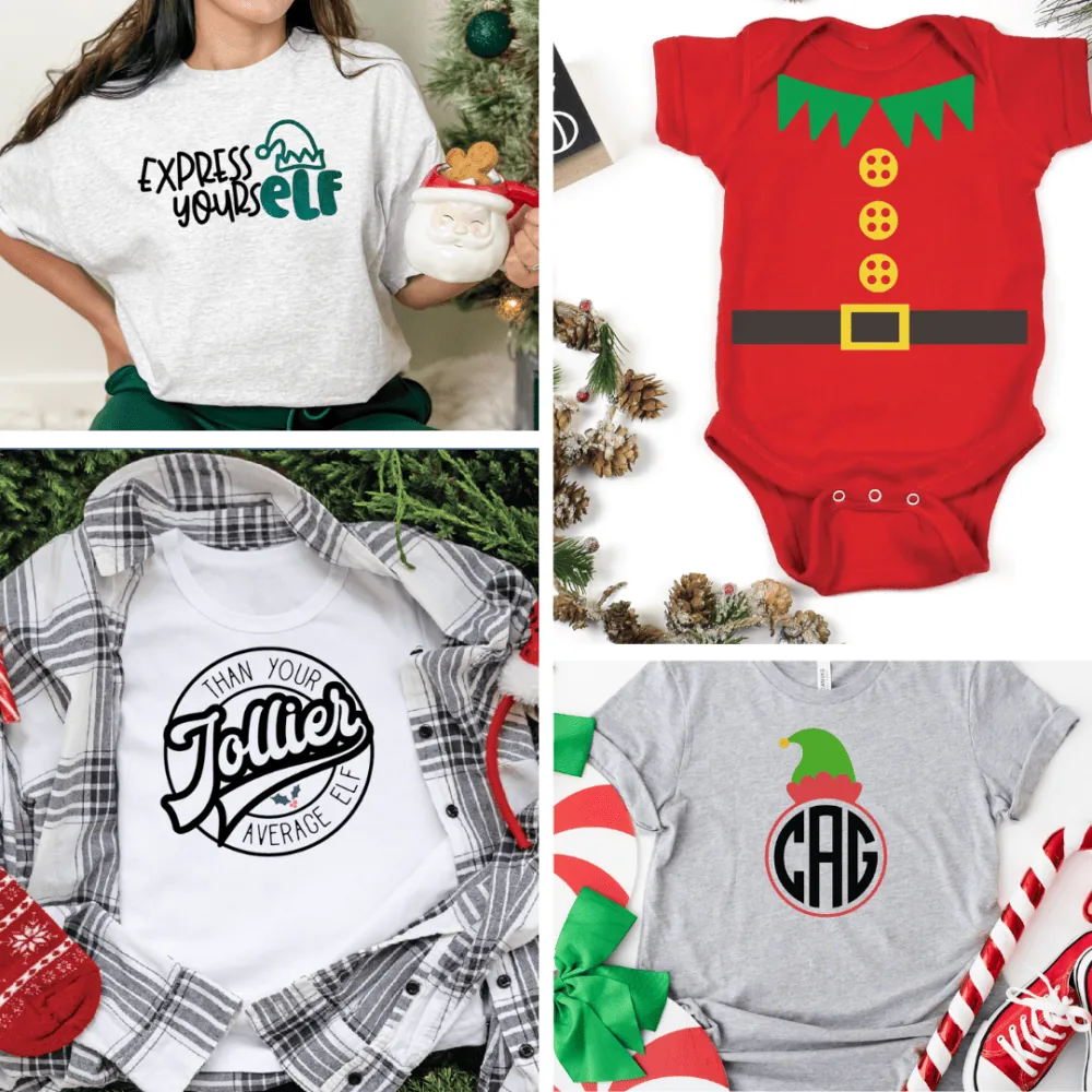 Elf SVG files for your holiday Cricut Crafts