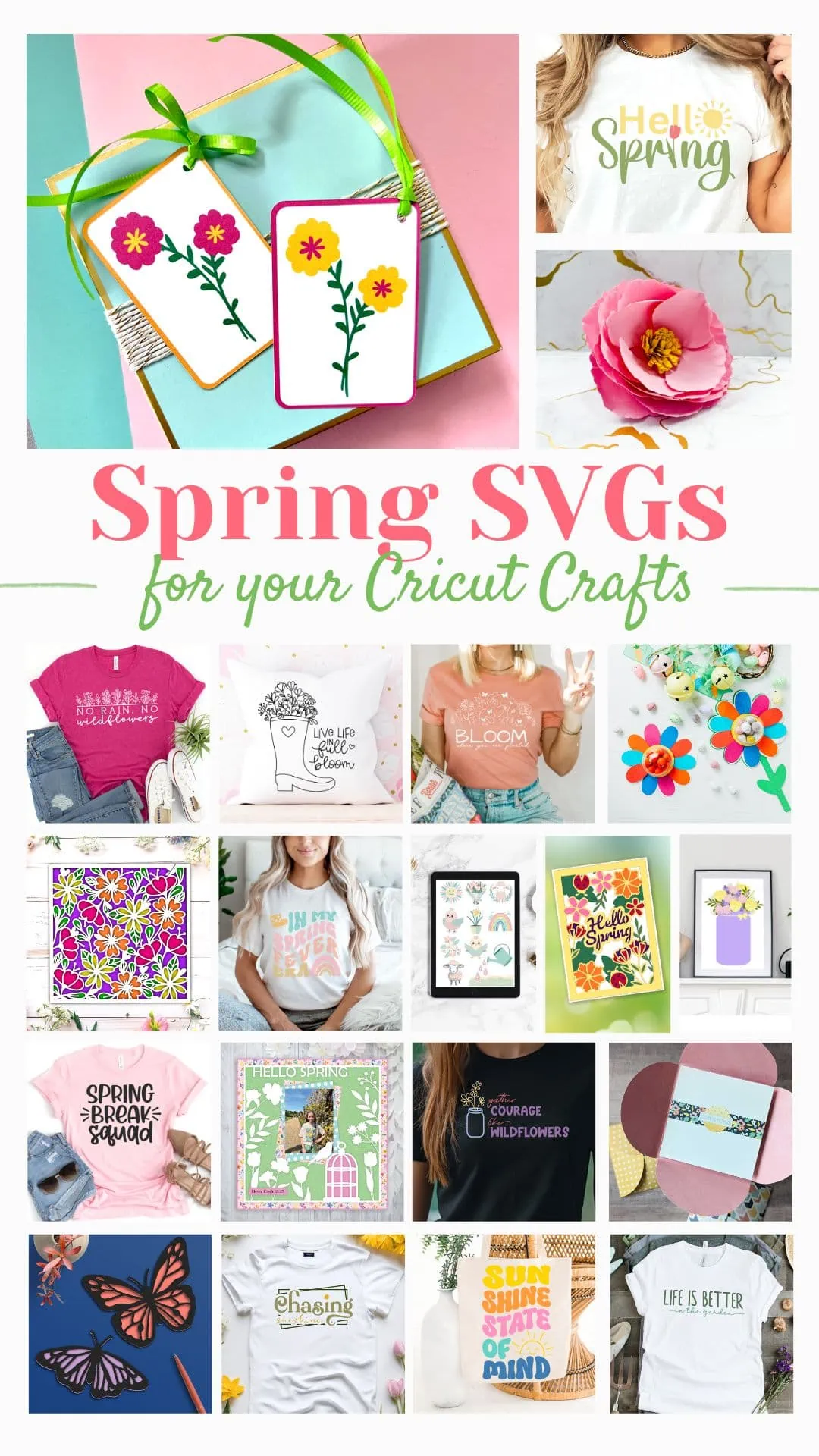 Spring SVG files for Cricut Craftings