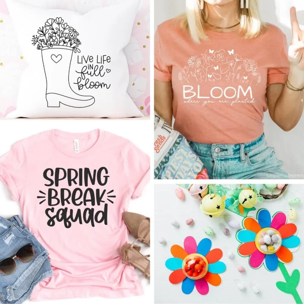 Spring flower themed SVGs
