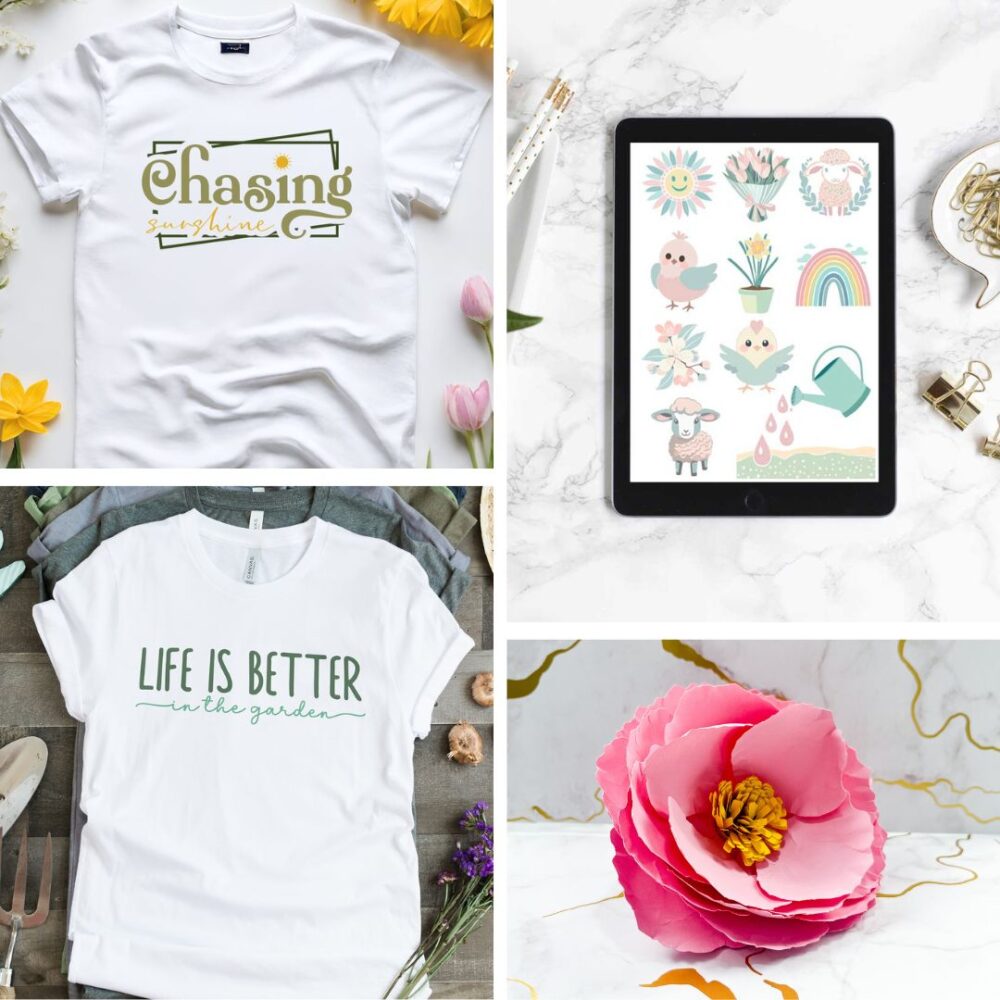 Spring SVG art designs for cutting machine crafting