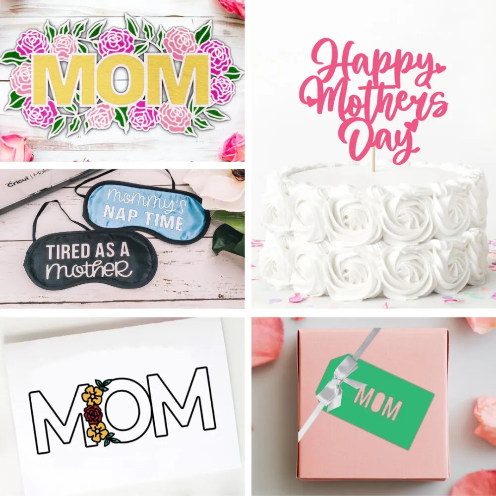 Mother's Day SVG files for handmade gift projects with your Cricut