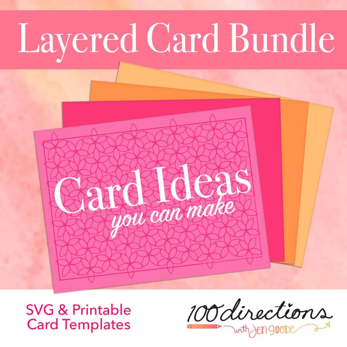 Layered card elements bundle and ideas