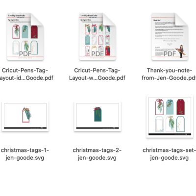 Holiday gift tag bundle - what's included