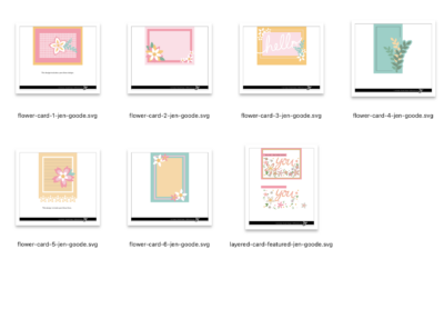 Cards sets included in the Layered Card files and ebook bundle
