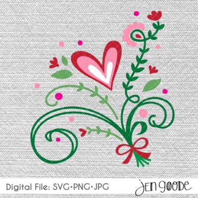 Foral Heart Bouquet
