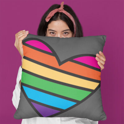 Rainbow Heart pillow - Love and Price SVG files