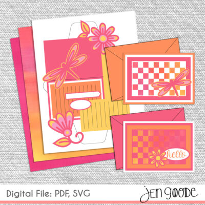 digital files to make handmade cards designed by Jen Goode