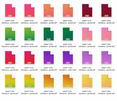 Gradient colored printable papers by Jen Goode