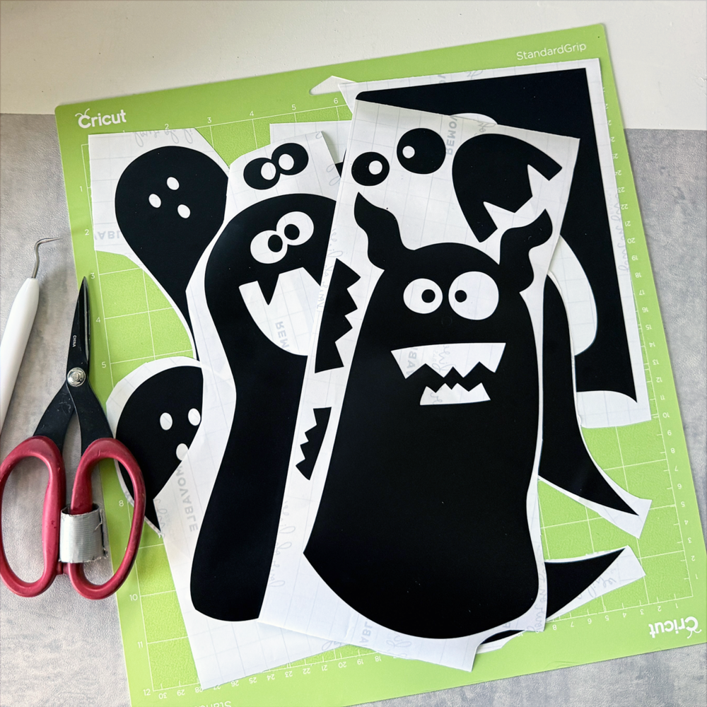 DIY Halloween vinyl decor