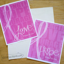 BCA Pink Ribbon Love printable
