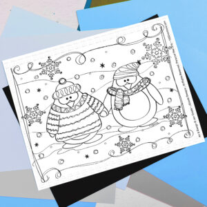 Penguin Friends Coloring Page