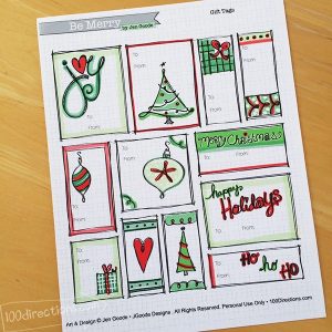 Christmas Gift Tags by Jen Goode