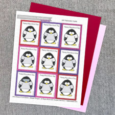 Conversation Penguin Valentines - Blank