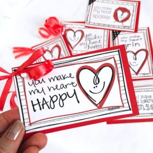 Happy Heart Printable Valentines