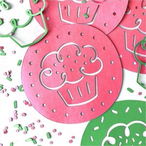 Cupcake Banner Garland SVG Cut File