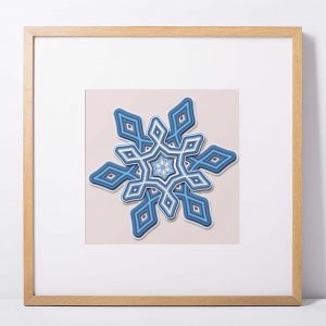 Layered Snowflake SVG