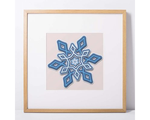 Layered Snowflake SVG