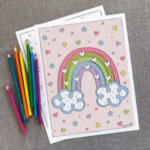 Rainbow Coloring Page