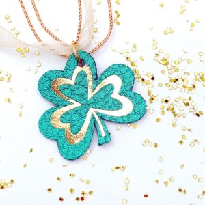 Shamrock Necklace SVG Cut File